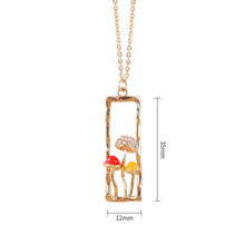 Load image into Gallery viewer, Happy Mushroom Pendant Necklace
