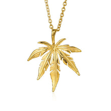 Load image into Gallery viewer, Sensimilla Cut Gold Necklace
