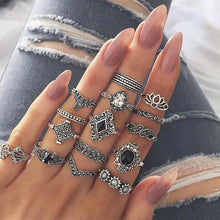 Load image into Gallery viewer, 15 Piece Boho Ring Set
