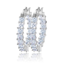 Load image into Gallery viewer, Thick Icy Hoop Earrings - Blingdropz
