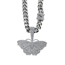 Load image into Gallery viewer, ButterFly Pendant Cuban Link Chain - Blingdropz
