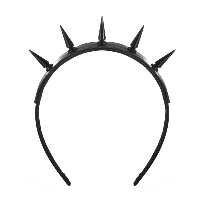 Black Short Spike HeadBand - Blingdropz