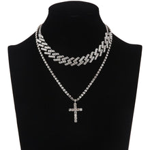 Load image into Gallery viewer, Cuban Link Cross Pendant - Blingdropz
