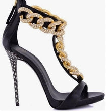 Load image into Gallery viewer, Chain Link Stilettos - Blingdropz
