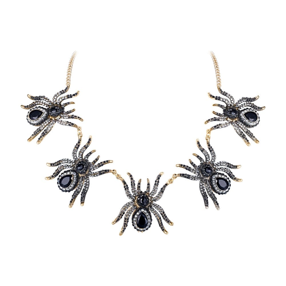 Halloween Spider Necklace - Blingdropz