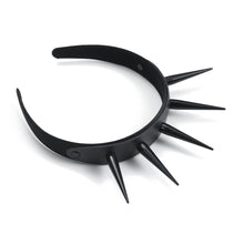 Load image into Gallery viewer, Black Tall Spike HeadBand - Blingdropz

