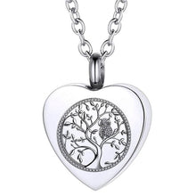 Load image into Gallery viewer, Tree Of Life Heart Pendant Necklace - Blingdropz
