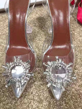Load image into Gallery viewer, Kylie Diamond Toe Sling Back - Blingdropz
