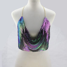 Load image into Gallery viewer, Sequin Chain Bralette - Blingdropz
