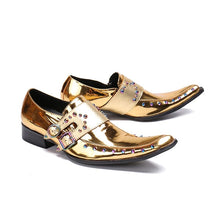 Load image into Gallery viewer, Men&#39;s Gold Luxury Oxford - Blingdropz
