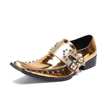 Load image into Gallery viewer, Men&#39;s Gold Luxury Oxford - Blingdropz
