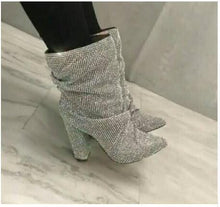 Load image into Gallery viewer, Crystal Ankle Boots - Blingdropz
