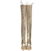 Load image into Gallery viewer, Thigh High Gladiator Heels - Blingdropz
