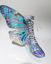 Load image into Gallery viewer, Metallic Butterfly Boots - Blingdropz
