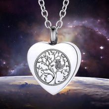 Load image into Gallery viewer, Tree Of Life Heart Pendant Necklace - Blingdropz
