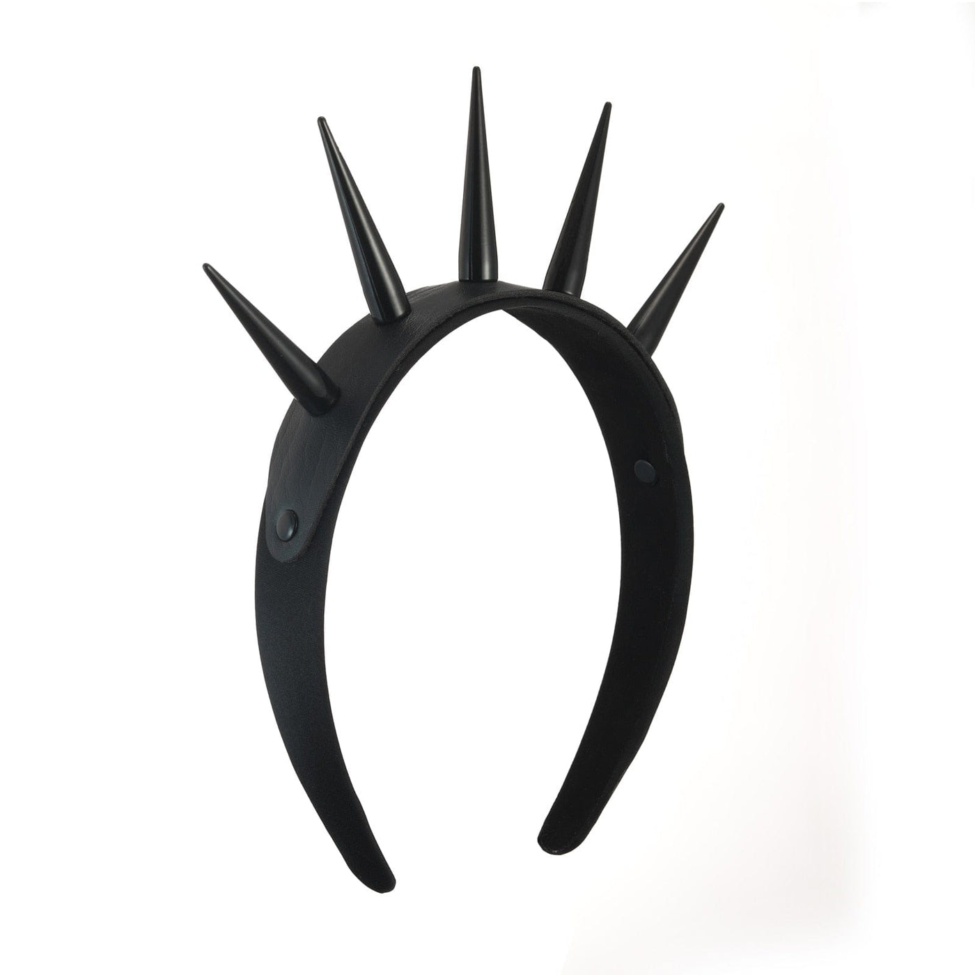 Black Tall Spike HeadBand - Blingdropz