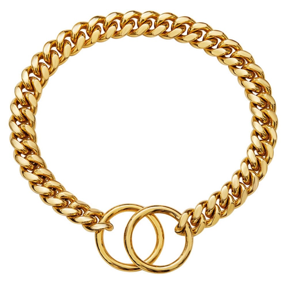 Gold Chain Doggie Collar