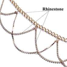 Load image into Gallery viewer, Rhinestone Chain Belt - Blingdropz
