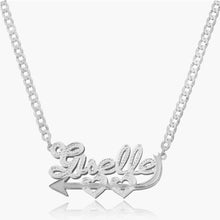 Load image into Gallery viewer, Cupid&#39;s Arrow Custom Name Pendant Necklace
