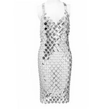 Load image into Gallery viewer, Metal Sequin Mini Dress - Blingdropz
