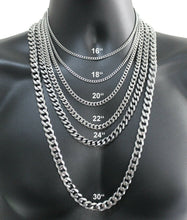 Load image into Gallery viewer, Silver Cuban Link Chain - Blingdropz
