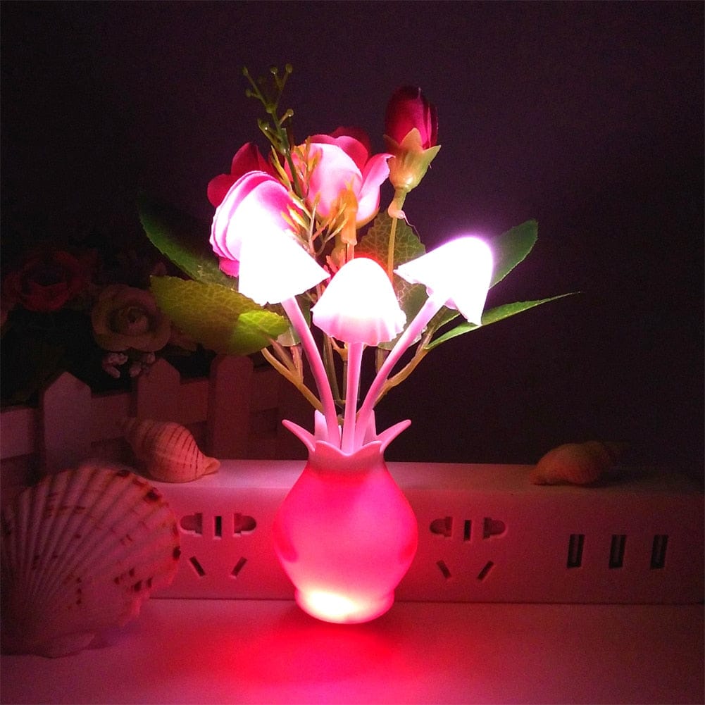 Mushroom Rose Bouquet Nightlight - Blingdropz