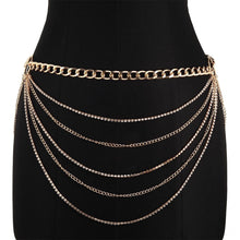 Load image into Gallery viewer, Layered Waist Chain Belt - Blingdropz
