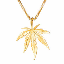 Load image into Gallery viewer, Sensimilla Cut Gold Necklace - Blingdropz
