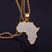 Load image into Gallery viewer, Icy Africa Pendant Necklace - Blingdropz
