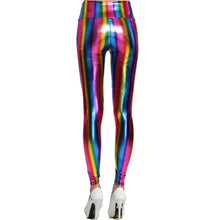 Load image into Gallery viewer, Metallic Rainbow Leggings - Blingdropz
