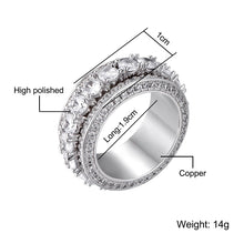 Load image into Gallery viewer, Crystal Fidget Ring - Blingdropz
