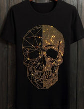 Load image into Gallery viewer, Golden Ice Skull Tee - Blingdropz
