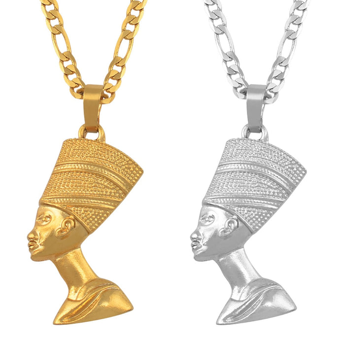 Nefertiti Pendant Necklace - Blingdropz