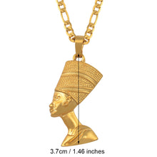Load image into Gallery viewer, Nefertiti Pendant Necklace - Blingdropz
