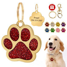 Load image into Gallery viewer, Glitter Paw Pet ID - Blingdropz
