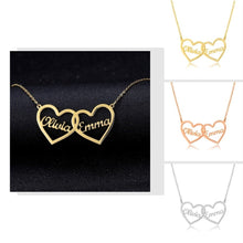Load image into Gallery viewer, Two Hearts As One Pendant Necklace - Blingdropz
