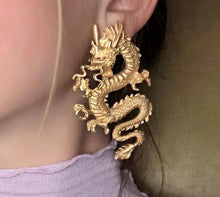 Load image into Gallery viewer, Dragon Stud Earrings - Blingdropz

