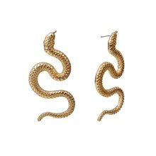 Load image into Gallery viewer, Serpent Dangle Stud Earrings - Blingdropz
