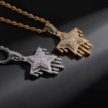 Load image into Gallery viewer, Star Drip Pendant Necklace - Blingdropz
