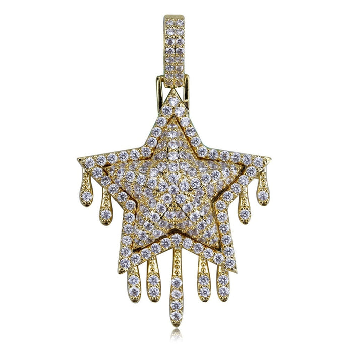 Star Drip Pendant Necklace - Blingdropz