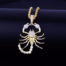 Load image into Gallery viewer, Icy Scorpion Pendant Necklace - Blingdropz
