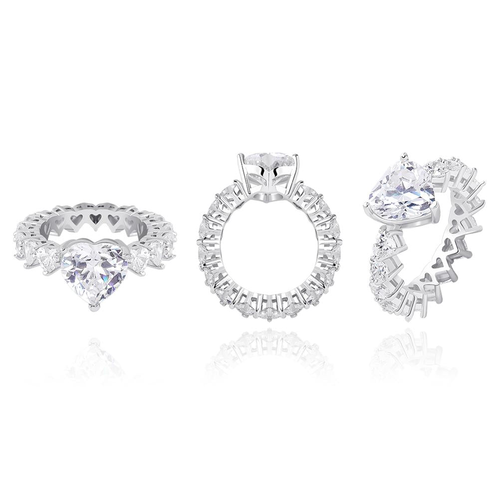 Icy Hot Heart Ring - Blingdropz
