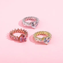 Load image into Gallery viewer, Icy Hot Heart Ring - Blingdropz
