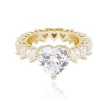 Load image into Gallery viewer, Icy Hot Heart Ring - Blingdropz
