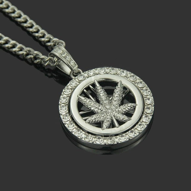 Icy Mary Medallion Necklace - Blingdropz