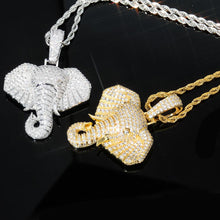 Load image into Gallery viewer, Icy Elephant Pendant Necklace - Blingdropz
