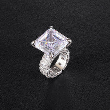 Load image into Gallery viewer, Squared Ice Ring - Blingdropz
