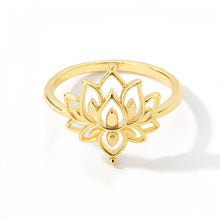Load image into Gallery viewer, Lotus Flower Cut Out Ring - Blingdropz
