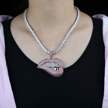 Load image into Gallery viewer, Pouty Drip Pendant Necklace - Blingdropz
