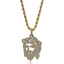 Load image into Gallery viewer, Icy Jesus Pendant Necklace - Blingdropz
